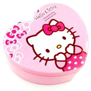 Hello Kitty Large Heart Jewelry Box Pink Hearts